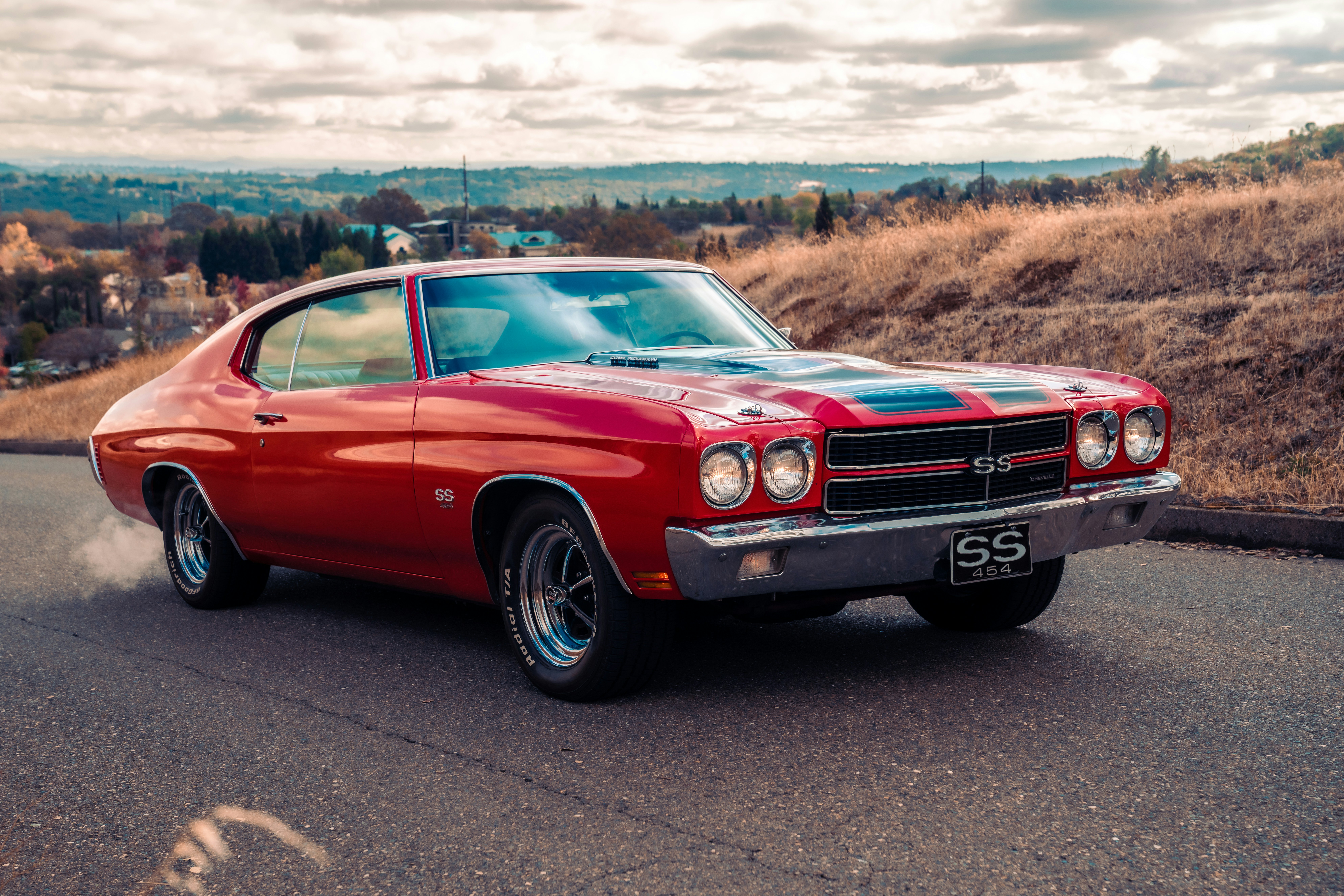 Red Chevelle with Black stripes